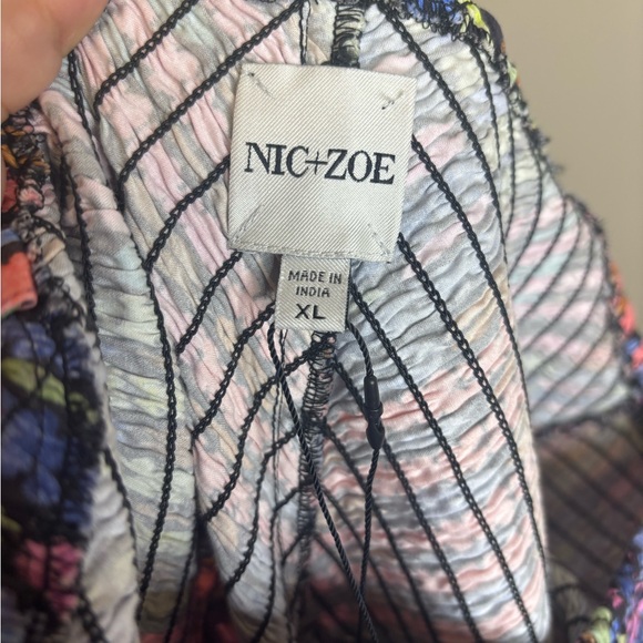 NIC + ZOE NWT Rainbow Macaroon Print Square Neck Midi Dress | Size XL - Picture 8 of 8